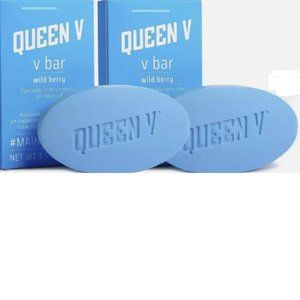 2 Queen V Cleansing Bars Wild Berry Feminine Care pH Balanced 3.5oz EACH
